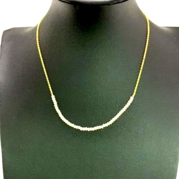 Catherine Weitzman White Topaz Rondelle Necklace - Picture 2 of 3